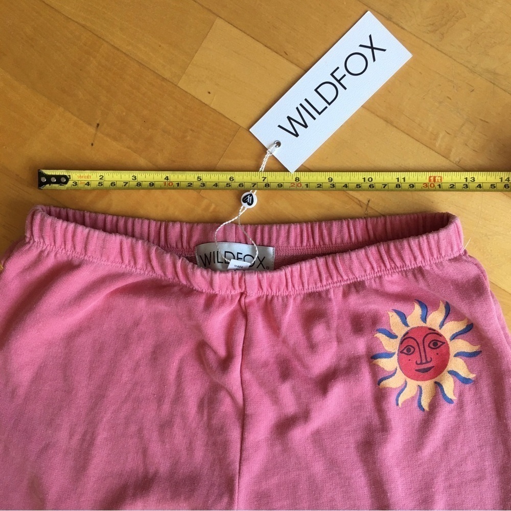 Wildfox “Del Sol Knox Pant” Sunshine Joggers, Bubblegum Pink, Yellow, Size XS - Picture 12 of 17